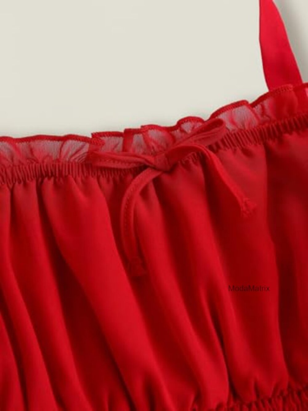 Girls Sleeveless Ruched Ruffle Hem A Line Spaghetti Strap Flowy Sundress Long - Picture 3 of 5